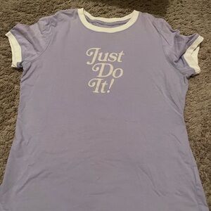 Nike Purple 'Just Do It!' T-Shirt